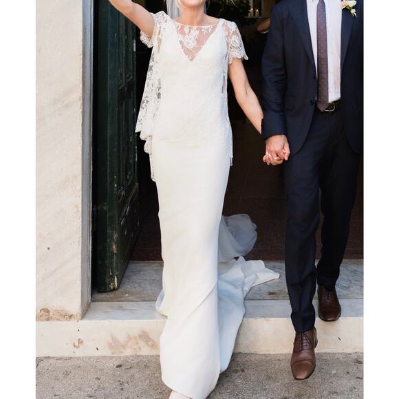 Made with Love Bridal - Georgie V2 Crepe Wedding Dress / Size AU 6 - Picture 6 of 11